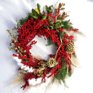 Coronas navideñas Decoración navideña Flores Flores a domicilio